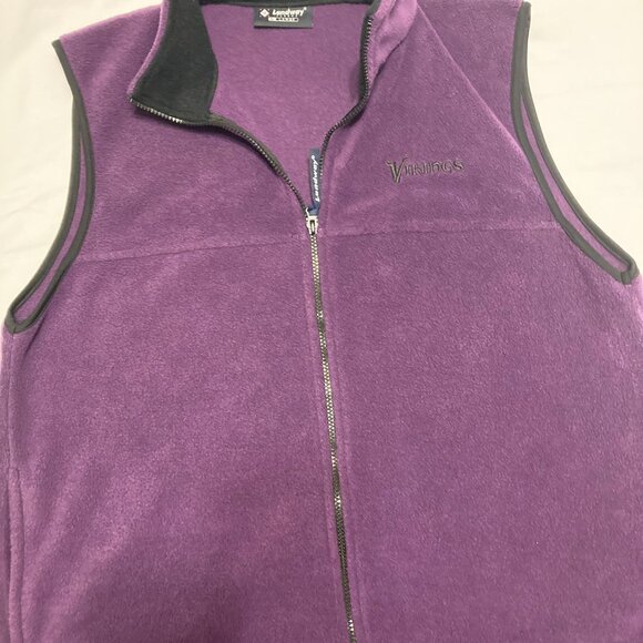 MN Vikings fuzzy zip-up vest - size L - Picture 8 of 8
